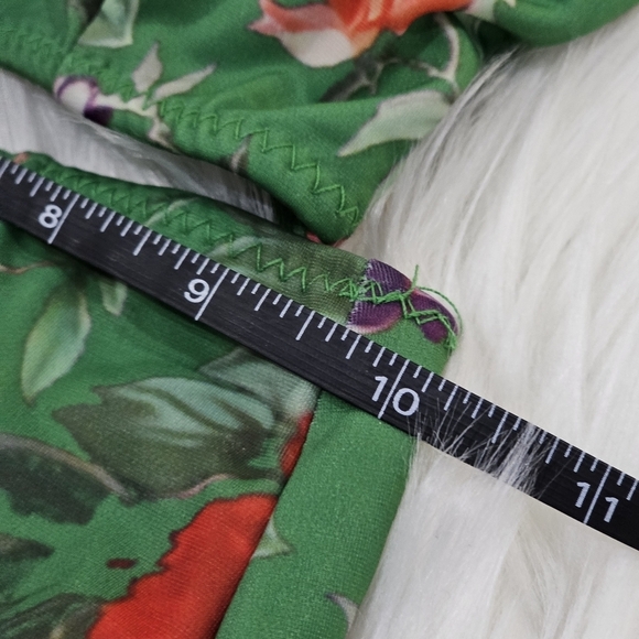 Motel Rocks ✦ Vintage Tropical Floral Bikini Set ✦ Push-Up Halter Top High-Waist - Picture 12 of 17